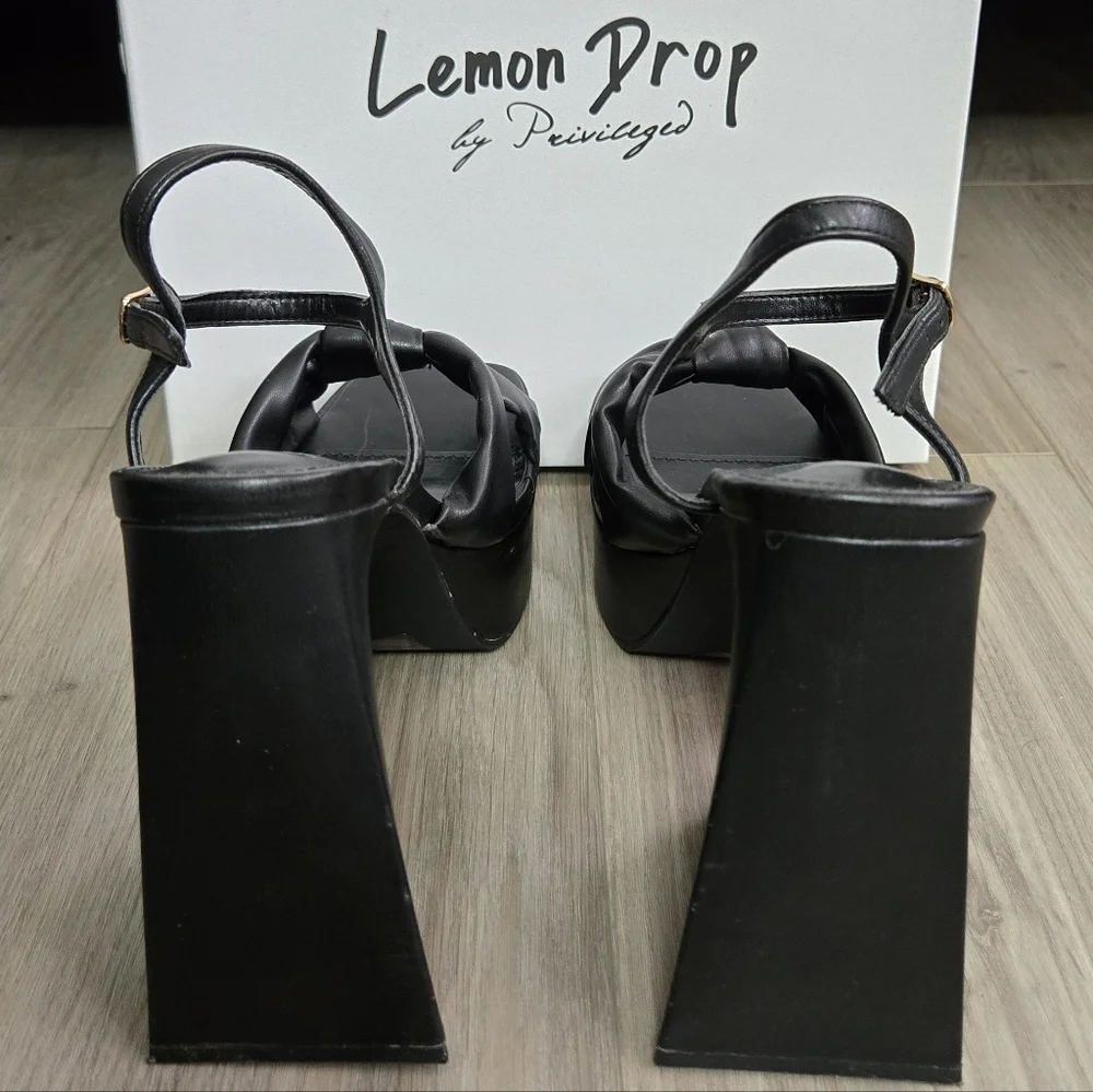 Lemon Drop By Privileged Hiner Platform Heels - Picture 9 of 11